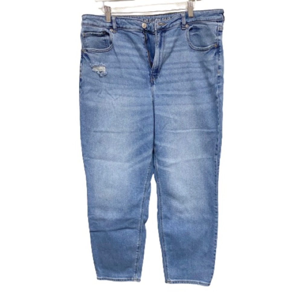 American Eagle Women's Distressed Stretch Mom Jeans Size 18 Regular